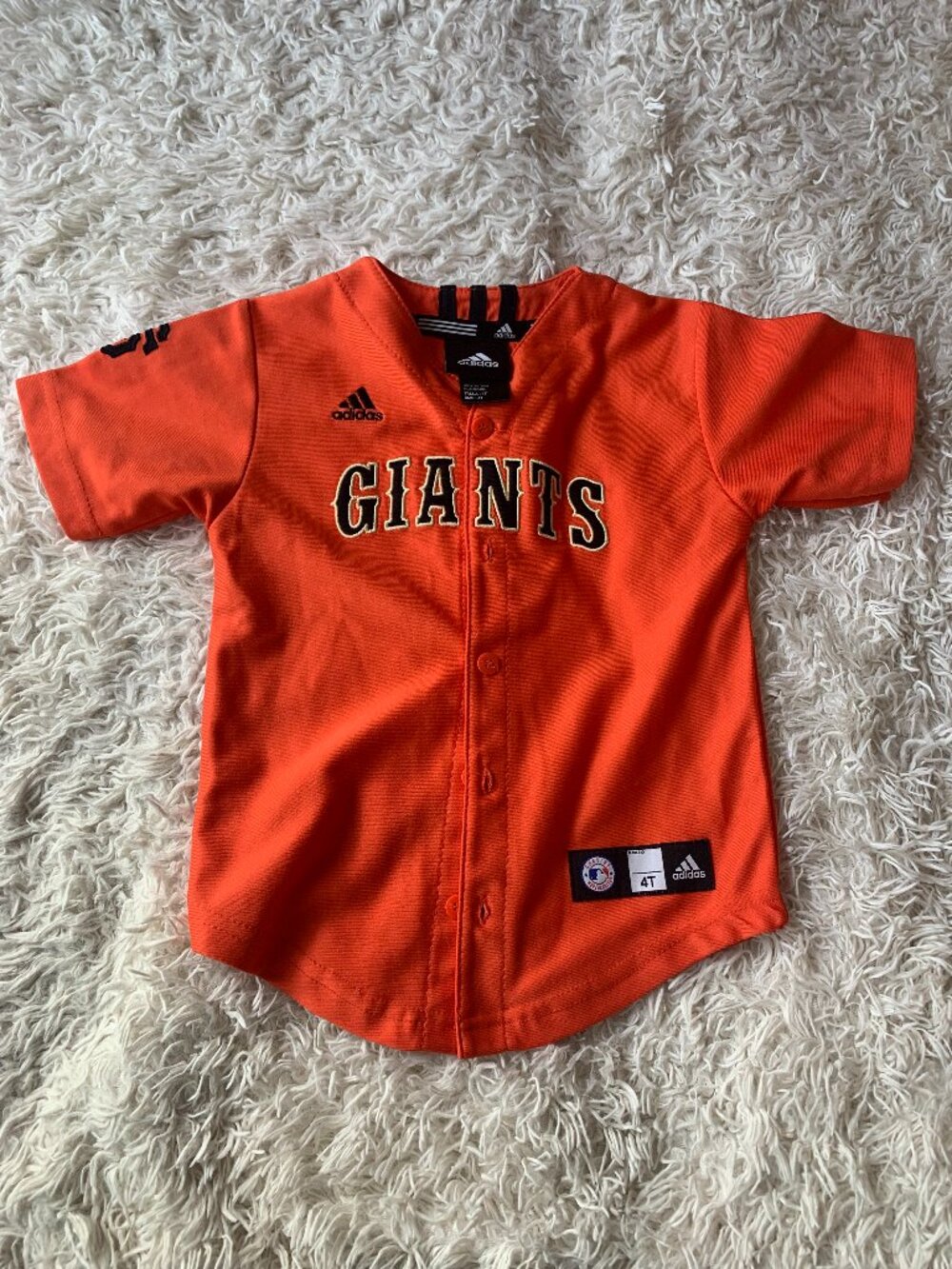 Adidas SF Giants Toddler Baseball Jersey 4T